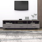 Meuble TV en Bois Gris Anthracite - 158 cm-Mon Meuble TV-Gris clair-12