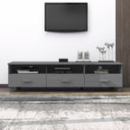 Meuble TV en Bois Gris Anthracite - 158 cm-Mon Meuble TV-Gris foncé-2