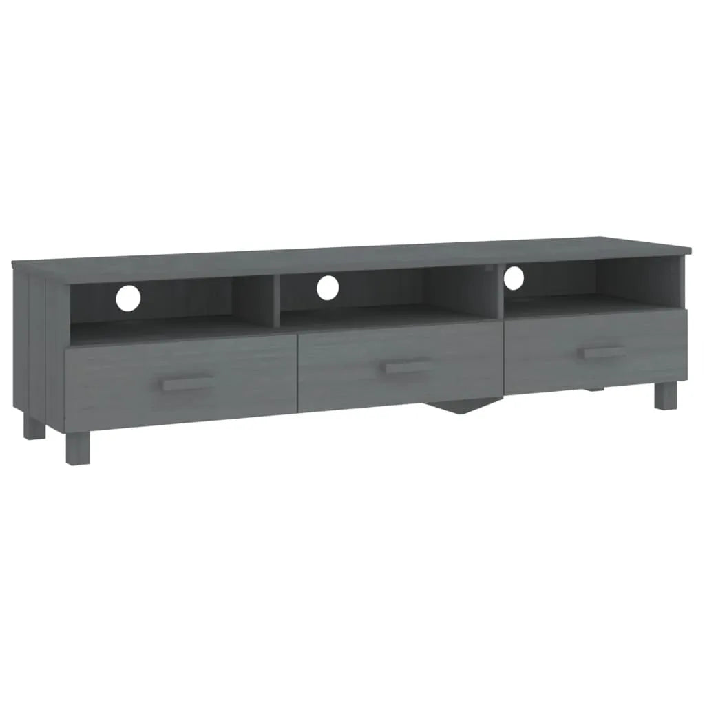 Meuble TV en Bois Gris Anthracite - 158 cm-Mon Meuble TV-Gris foncé-1