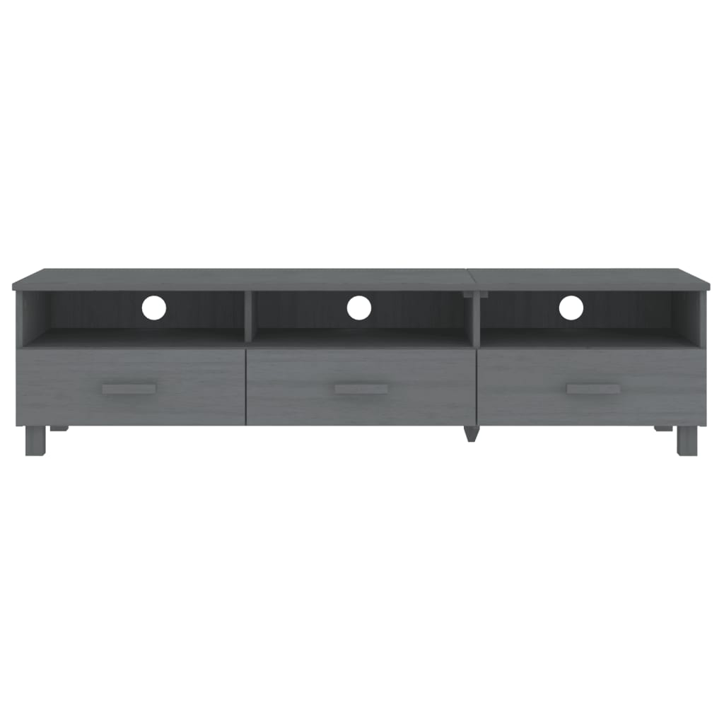 Meuble TV en Bois Gris Anthracite - 158 cm-Mon Meuble TV-Gris foncé-3