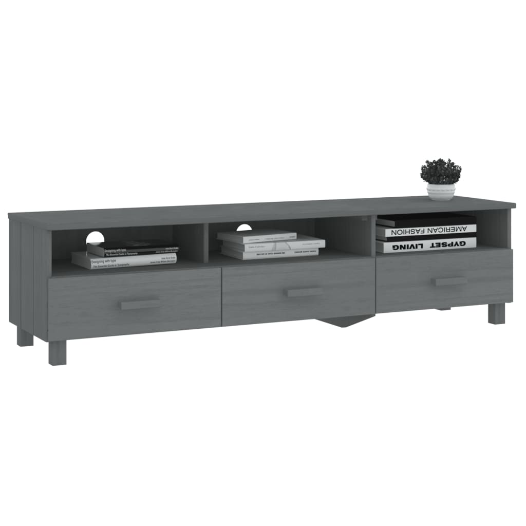 Meuble TV en Bois Gris Anthracite - 158 cm-Mon Meuble TV-Gris foncé-6