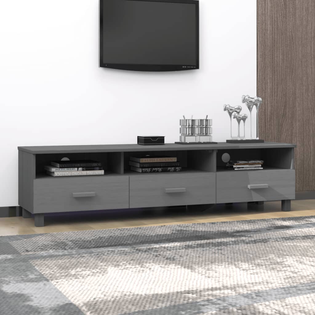 Meuble TV en Bois Gris Anthracite - 158 cm-Mon Meuble TV-Gris foncé-7