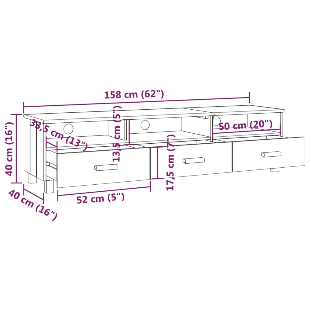 Meuble TV en Bois Gris Anthracite - 158 cm-Mon Meuble TV-Gris foncé-8