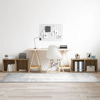 Meuble TV en Bois Gris Clair - 4 Pièces-Mon Meuble TV-chêne artisanal-4-12