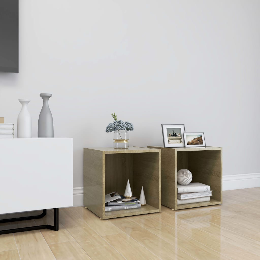 Meuble TV en Bois Gris Clair - 4 Pièces-Mon Meuble TV-Chêne sonoma-2-20