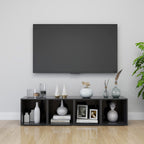 Meuble TV en Bois Gris Clair - 4 Pièces-Mon Meuble TV-Gris-4-23