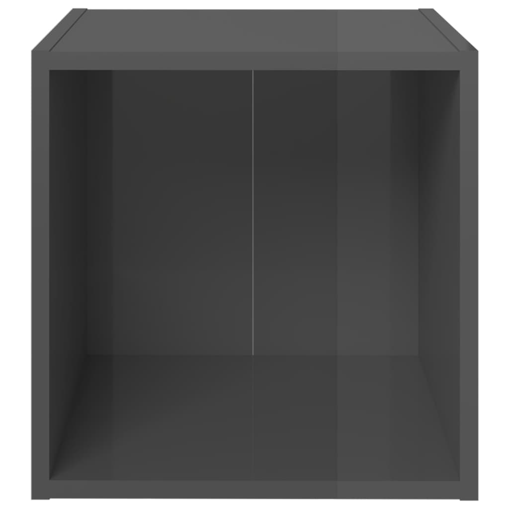 Meuble TV en Bois Gris Clair - 4 Pièces-Mon Meuble TV-Gris béton-4-4