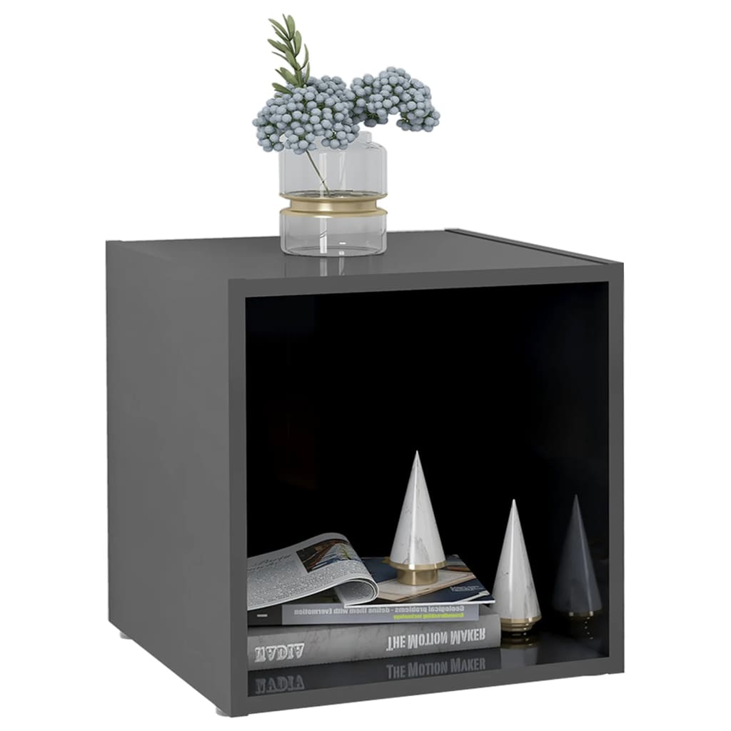 Meuble TV en Bois Gris Clair - 4 Pièces-Mon Meuble TV-Gris béton-4-7