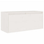 Meuble TV en Bois Massif Blanc - 8 Pièces-Mon Meuble TV-5