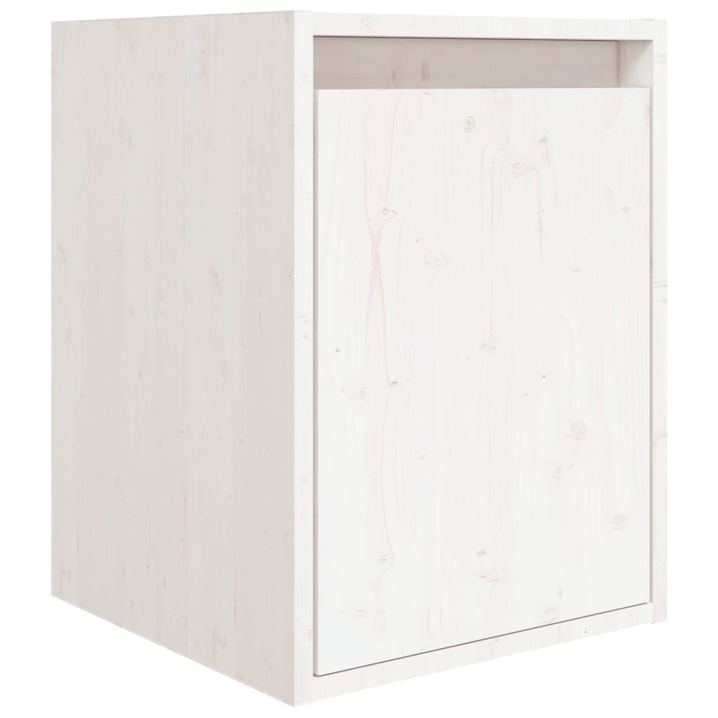 Meuble TV en Bois Massif Blanc - 8 Pièces-Mon Meuble TV-7