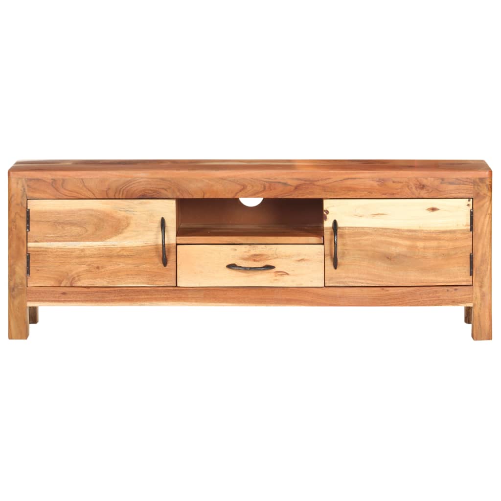 Meuble TV en Bois Massif d'Acacia - 116 cm-Mon Meuble TV-3