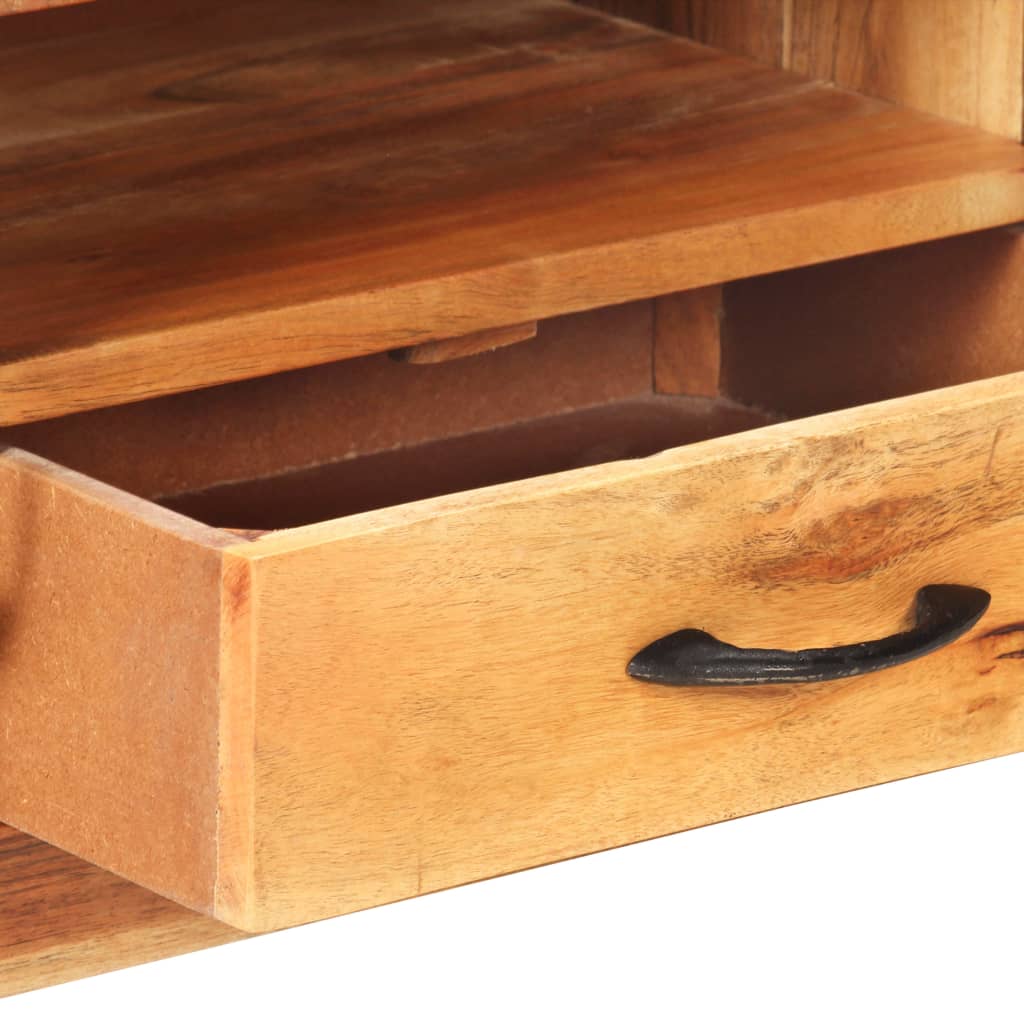 Meuble TV en Bois Massif d'Acacia - 116 cm-Mon Meuble TV-6
