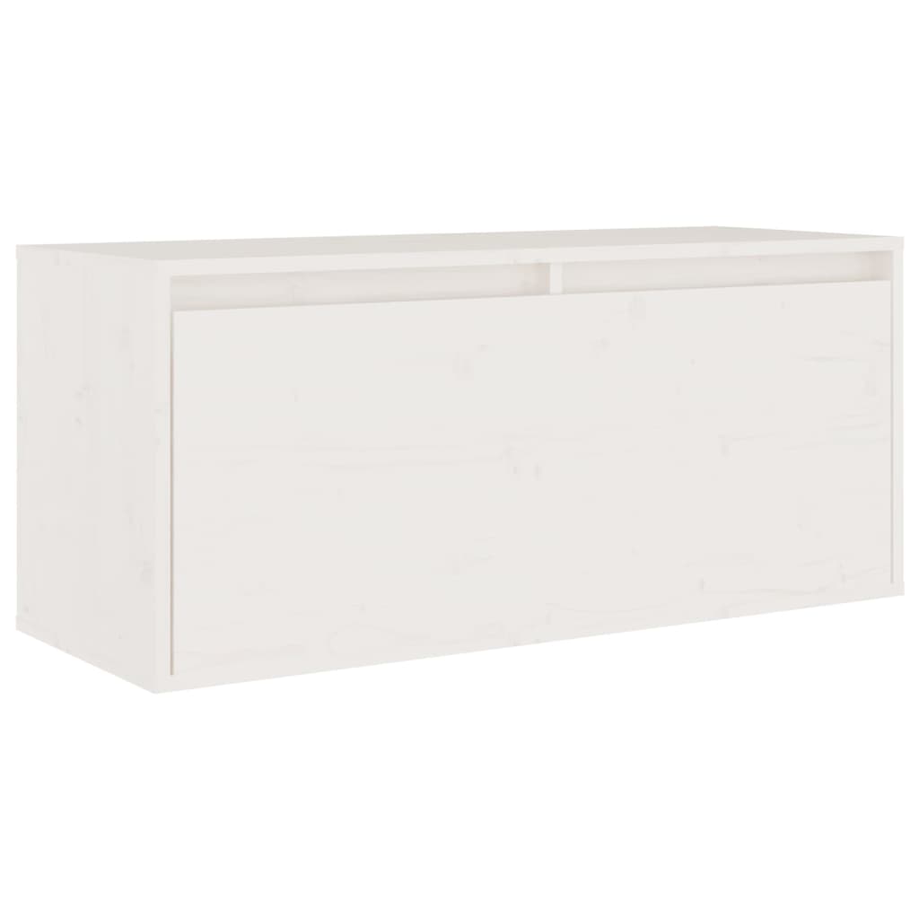 Meuble TV en Bois Massif de Pin Blanc - 4 Pièces-Mon Meuble TV-10