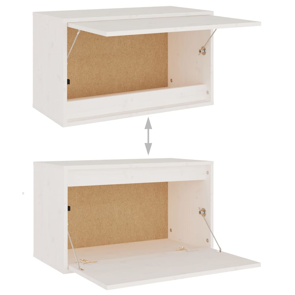 Meuble TV en Bois Massif de Pin Blanc - 4 Pièces-Mon Meuble TV-9