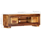Meuble TV en Bois Massif de Sesham - 120 cm-Mon Meuble TV-9