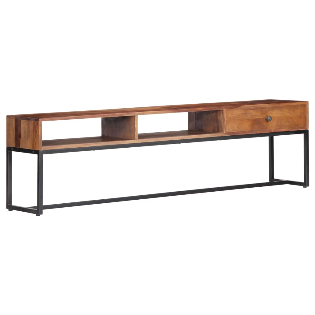 Meuble TV en Bois Massif de Sesham - 160 cm-Mon Meuble TV-12