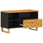 Meuble TV en Bois Massif et Métal - 80 cm-Mon Meuble TV-3