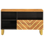 Meuble TV en Bois Massif et Métal - 80 cm-Mon Meuble TV-4