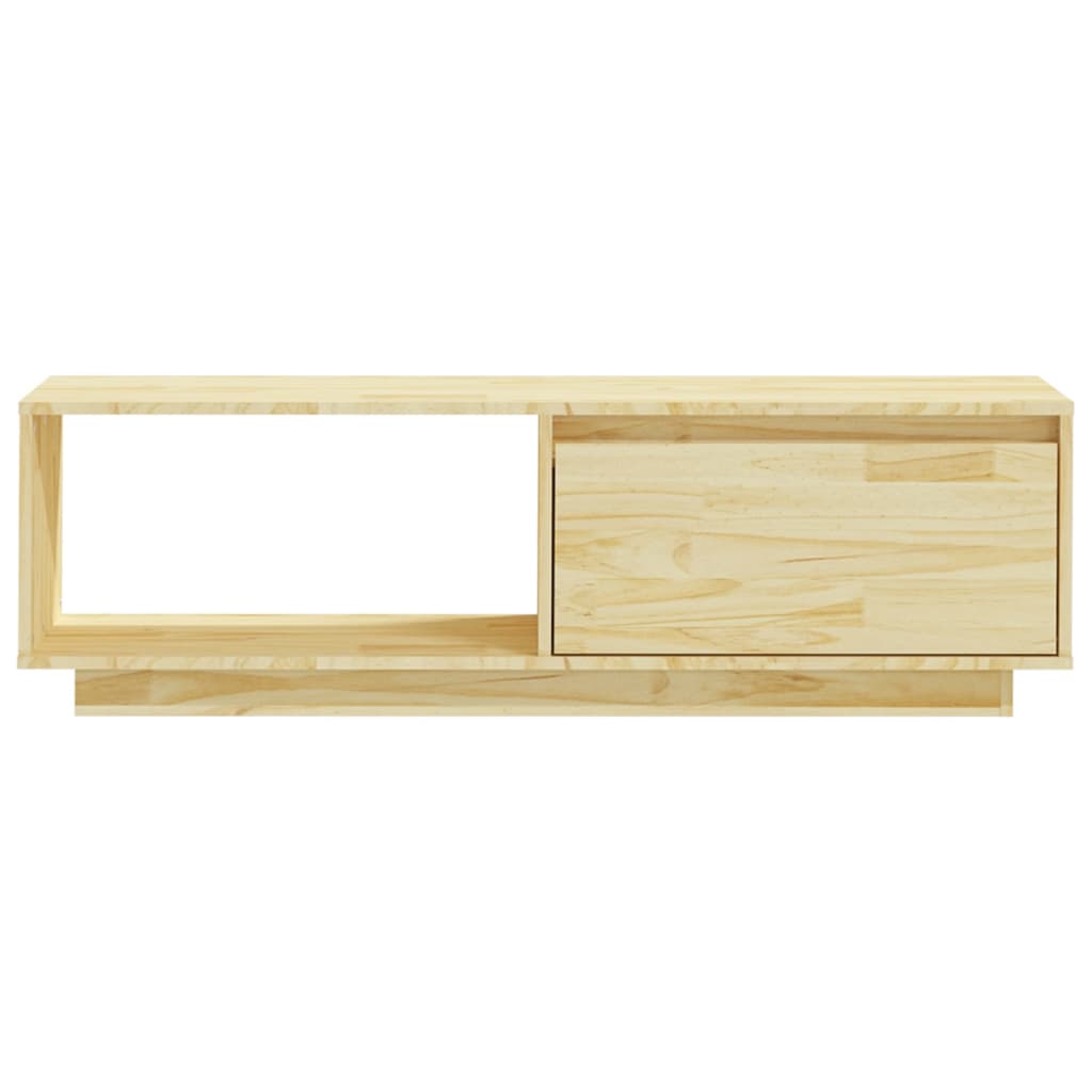 Meuble TV en Bois Massif Marron - 110 cm-Mon Meuble TV-marron miel-1-4