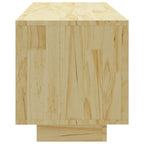 Meuble TV en Bois Massif Marron - 110 cm-Mon Meuble TV-marron miel-1-5
