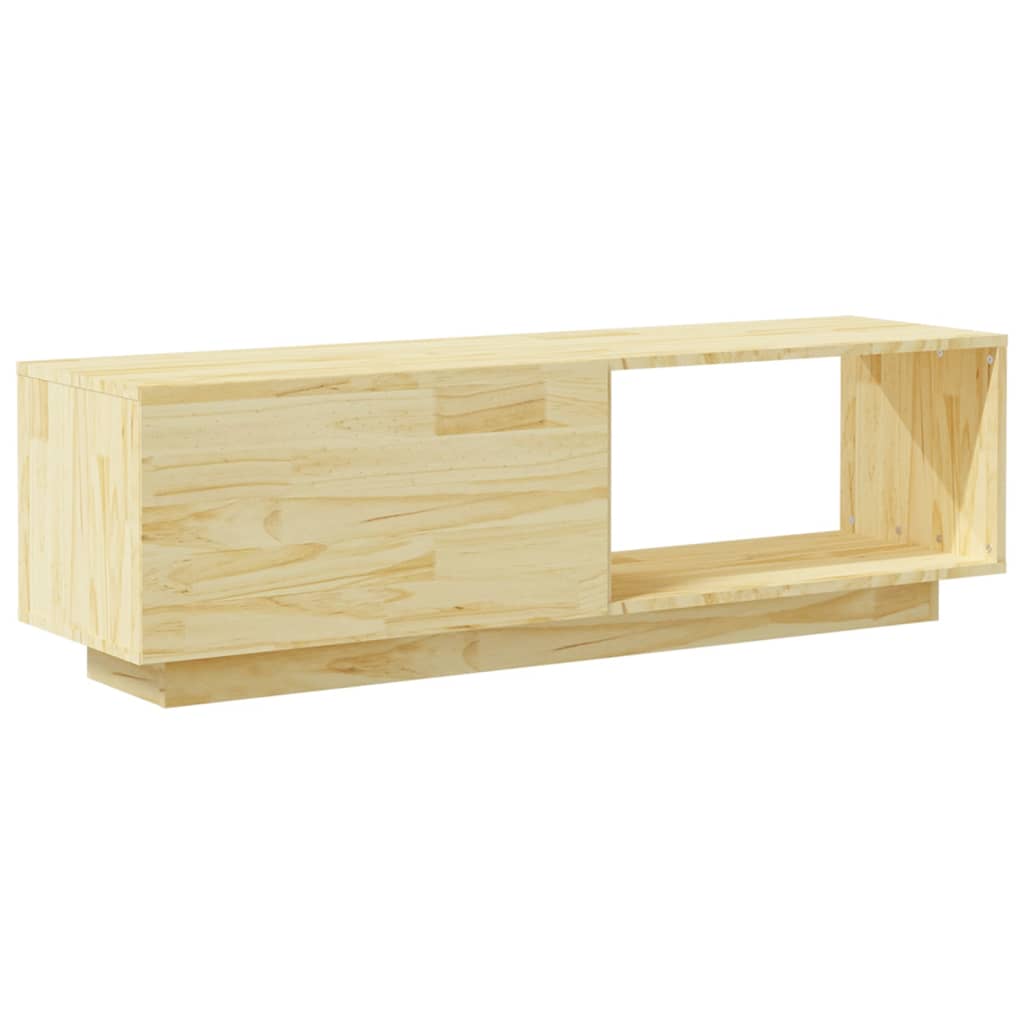 Meuble TV en Bois Massif Marron - 110 cm-Mon Meuble TV-marron miel-1-6