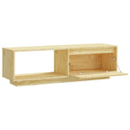 Meuble TV en Bois Massif Marron - 110 cm-Mon Meuble TV-marron miel-1-7