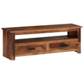 Meuble TV en Bois Massif Marron Foncé - 118 cm-Mon Meuble TV-1