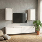 meuble-tv-en-bois-massif-naturel-blanc-4-pieces-decor