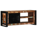 Meuble TV en Bois Massif Recyclé et Fer - 80 cm-Mon Meuble TV-Bois de récupération massif-1