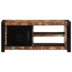Meuble TV en Bois Massif Recyclé et Fer - 80 cm-Mon Meuble TV-Bois de récupération massif-3