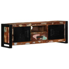 Meuble TV en Bois Massif Seconde Main - 100 cm-Mon Meuble TV-Bois de récupération massif-1