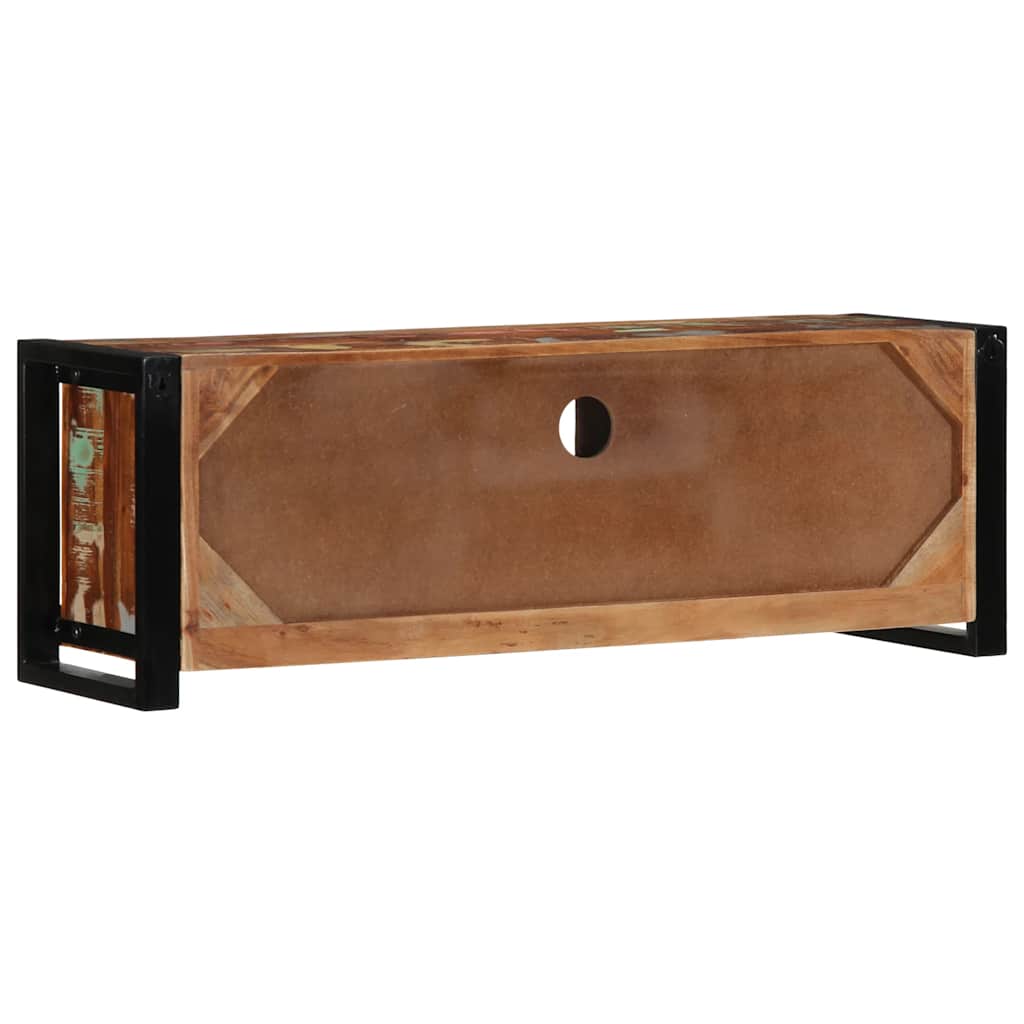 Meuble TV en Bois Massif Seconde Main - 100 cm-Mon Meuble TV-Bois de récupération massif-5