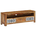 Meuble TV en Bois Naturel de Sesham - 120 cm-Mon Meuble TV-2