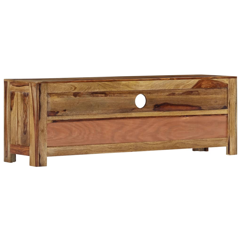 Meuble TV en Bois Naturel de Sesham - 120 cm-Mon Meuble TV-4