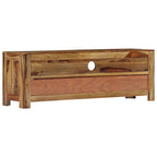 Meuble TV en Bois Naturel de Sesham - 120 cm-Mon Meuble TV-4
