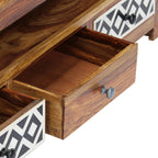 Meuble TV en Bois Naturel de Sesham - 120 cm-Mon Meuble TV-6