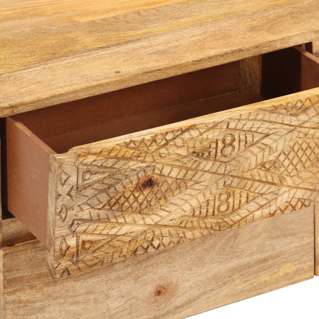 Meuble TV en Bois Original de Manguier - 110 cm-Mon Meuble TV-6
