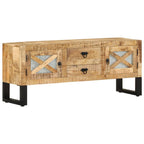 Meuble TV en Fer et Bois de Manguier - 110 cm-Mon Meuble TV-11