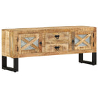 Meuble TV en Fer et Bois de Manguier - 110 cm-Mon Meuble TV-12