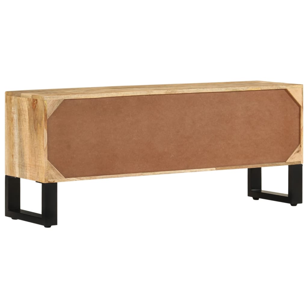 Meuble TV en Fer et Bois de Manguier - 110 cm-Mon Meuble TV-3