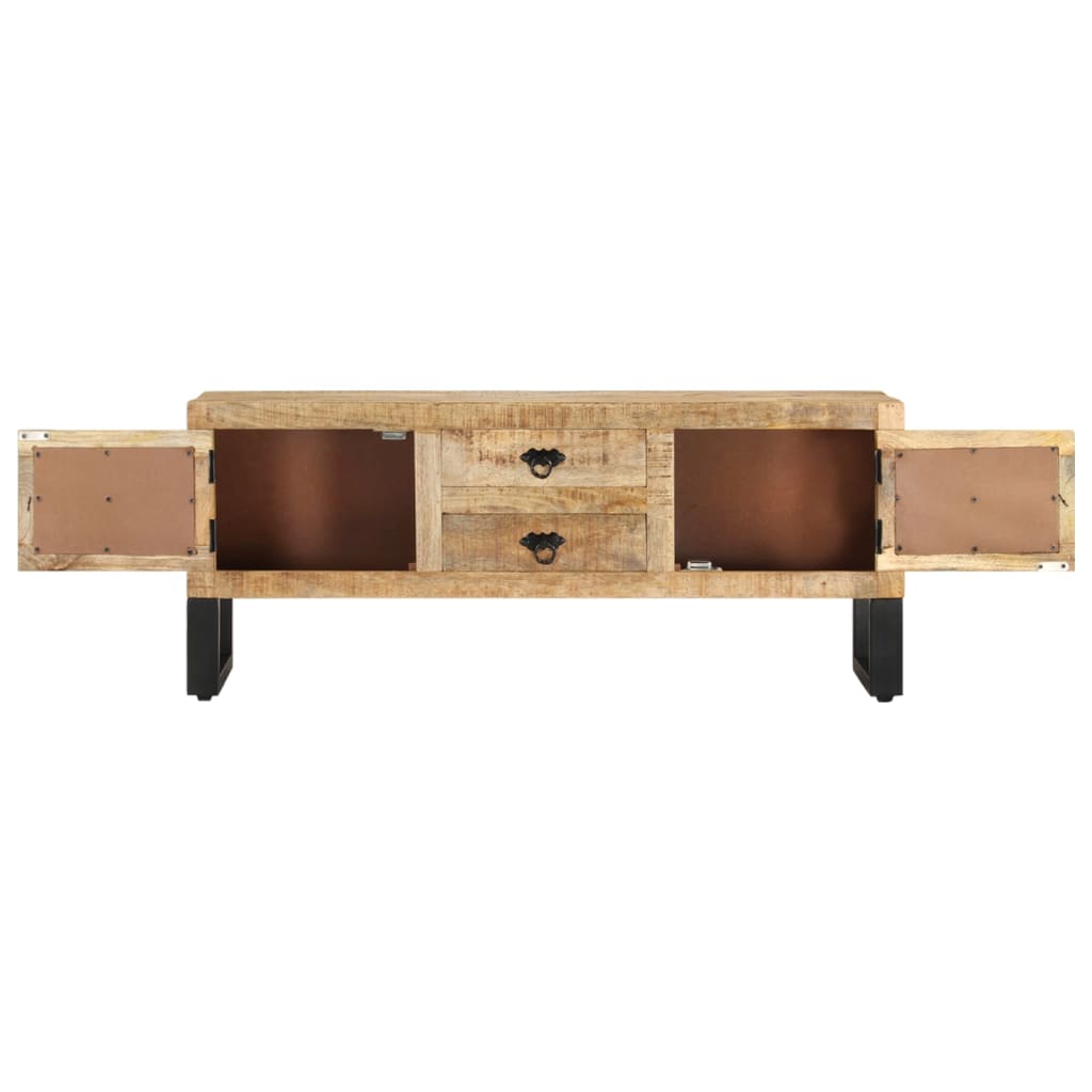 Meuble TV en Fer et Bois de Manguier - 110 cm-Mon Meuble TV-5