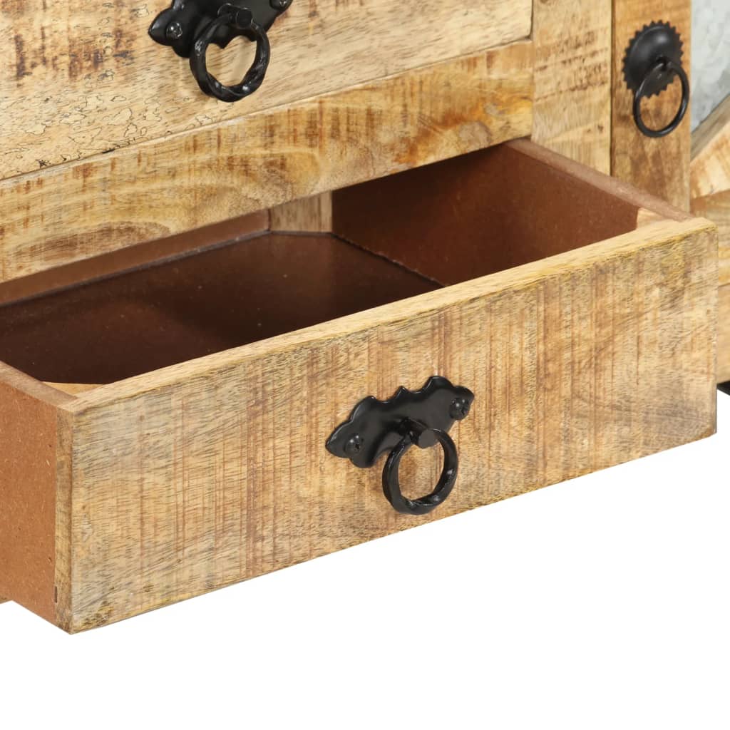 Meuble TV en Fer et Bois de Manguier - 110 cm-Mon Meuble TV-6
