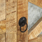 Meuble TV en Fer et Bois de Manguier - 110 cm-Mon Meuble TV-9