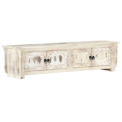 Meuble TV en Manguier Blanchi - 140 cm