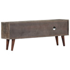 Meuble TV en Manguier Brut Gris - 130 cm-Mon Meuble TV-3