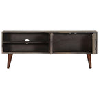 Meuble TV en Manguier Brut Gris - 130 cm-Mon Meuble TV-4