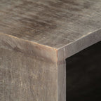 Meuble TV en Manguier Brut Gris - 130 cm-Mon Meuble TV-5