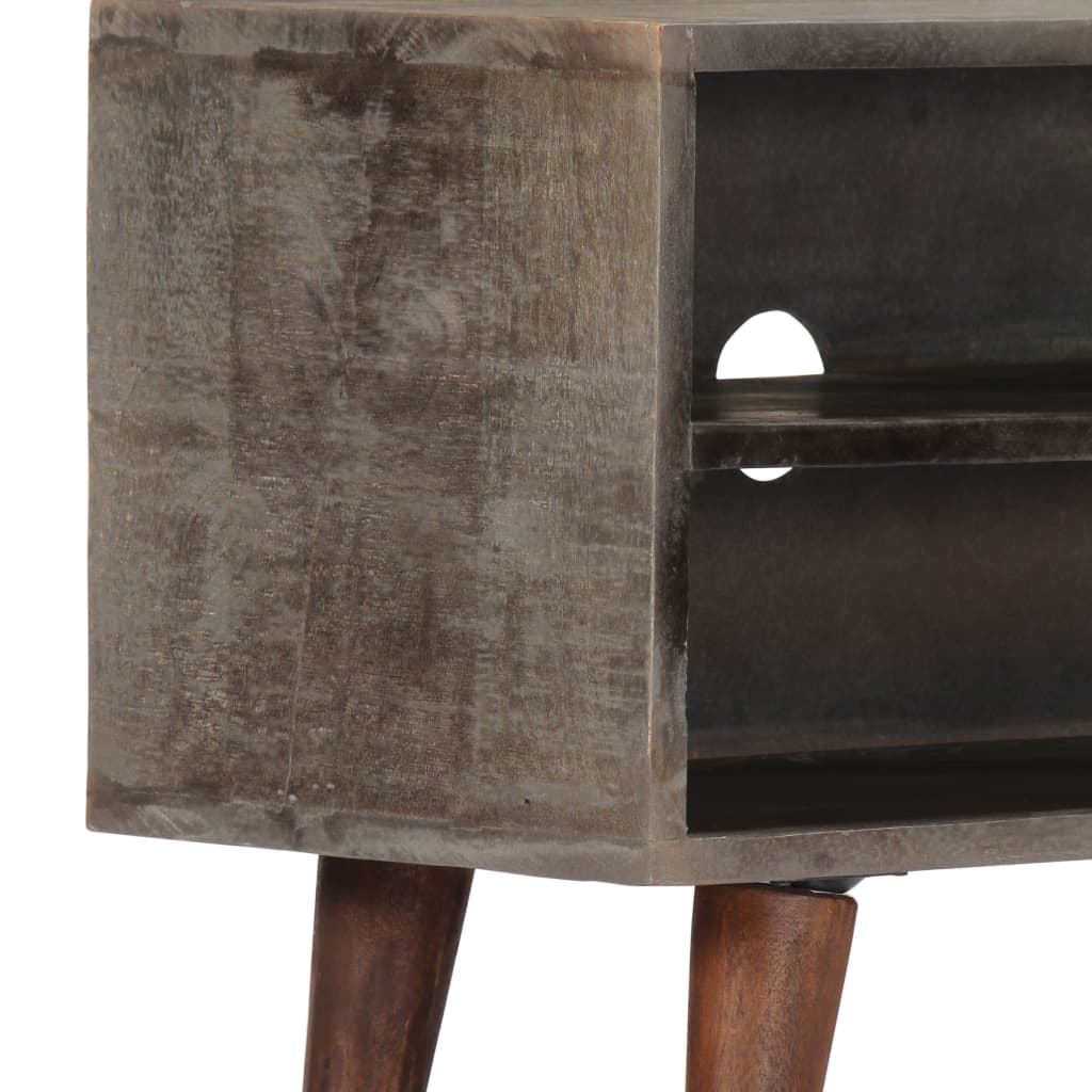 Meuble TV en Manguier Brut Gris - 130 cm-Mon Meuble TV-7
