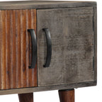 Meuble TV en Manguier Brut Gris - 130 cm-Mon Meuble TV-8