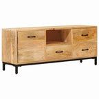 Meuble TV en Manguier et Métal - 110 cm-Mon Meuble TV-1
